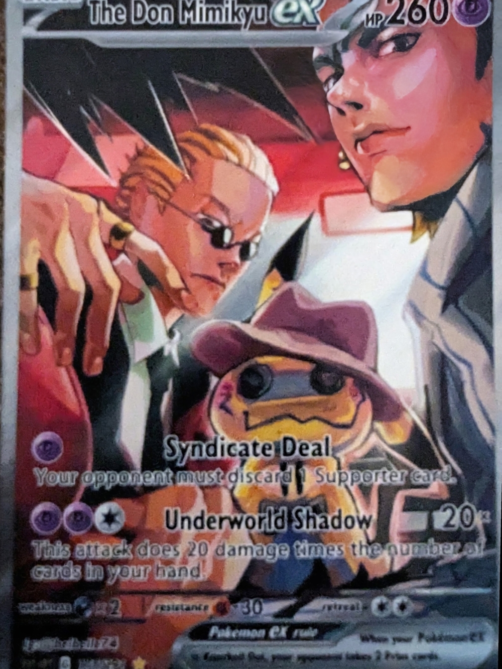 The Don Mimikyu ex Collector Card - Purple Accent